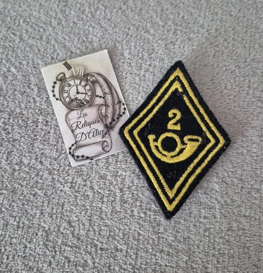 INSIGNE LOSANGE DE BRAS 401e REGIMENT BATAILLON DE COMMANDEMENT