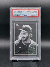 PAUL SKENES ~ 2025 Topps Black & White ~ Prized Portraits #PP3 ~ PSA 10 GEM 💎