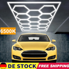 14x Hexagon Garage LED Lampe Röhren Werkstatt Wand Decken Leuchte Beleuchtung DE