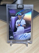 2026 Topps Chrome Black JOSE REYES PURPLE REFRACTOR AUTO # /75 Mets #CBA-JRE