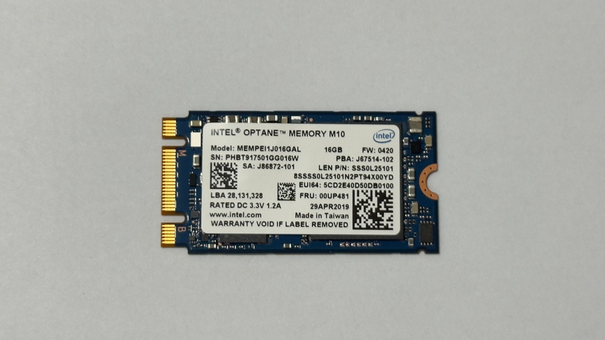 Intel OPTANE M10 16gb RAM Memory MEMPEI1J016GAL for sale online | eBay