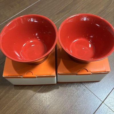 Lot De 2 Bols Le Creuset Miffy Rouges - Avec Boîte - Neufs - Expédition Depuis Le Japon
