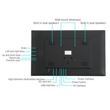 21.5 Inch HD Digital Picture Frame 1920x1080 Digital Photo Frame With Electronic