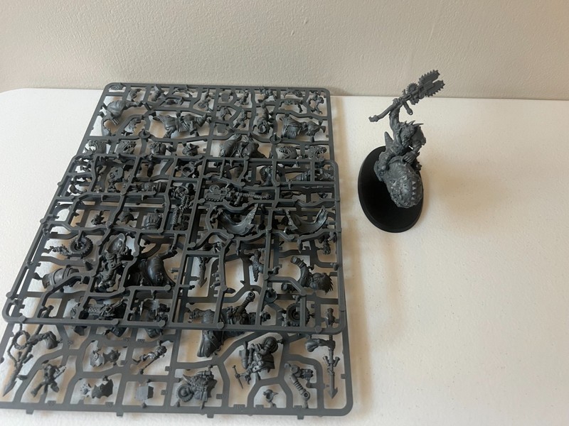 Warhammer 40K Orks Squighog Boyz x3 & Nob Smasha Squig No Bases
