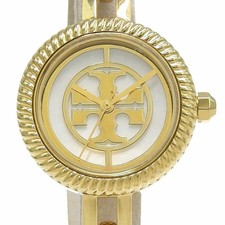 TORY BURCH TBW4029 White Case Size 40mm x 27mm Ladies Used Watch #61016