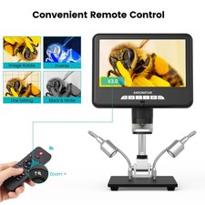 Andonstar AD207S 7" UHD Screen Digital Microscope for Electronics Soldering pe66