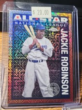 Jackie Robinson 1952 All Star Rainbow Mojo National Treasures #/48 Grey Jersey $