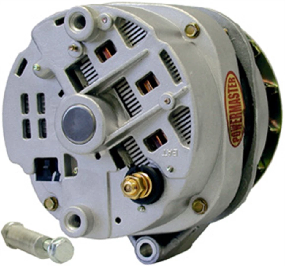 Powermaster 48203 alternador CS144 offset 2" carretéis 200 amp 125 ocioso natural - Imagem 2 de 4