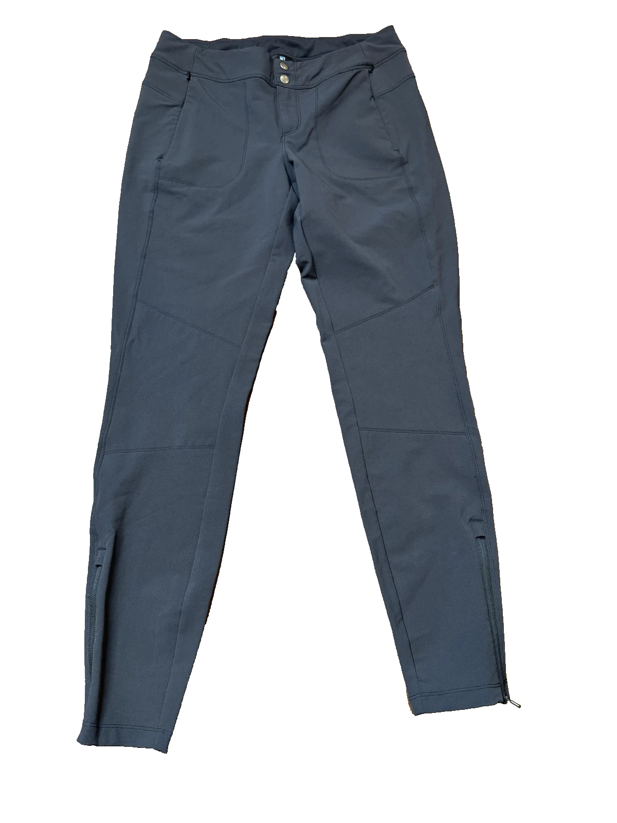 KUHL Pants Womens 6 Regular Black Hiking Softshell Zip Ankle Stretch Style 6321