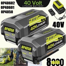 For Ryobi 40V OP4050 Max Battery OP4050 OP40261 OP40601 OP40401 Battery /Charger