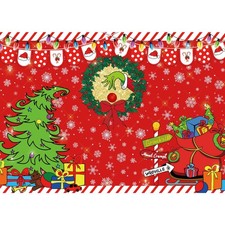 7x5ft Merry Grinchmas Backdrop Red Christmas Backdrop Xmas Tree Snow Winter S...