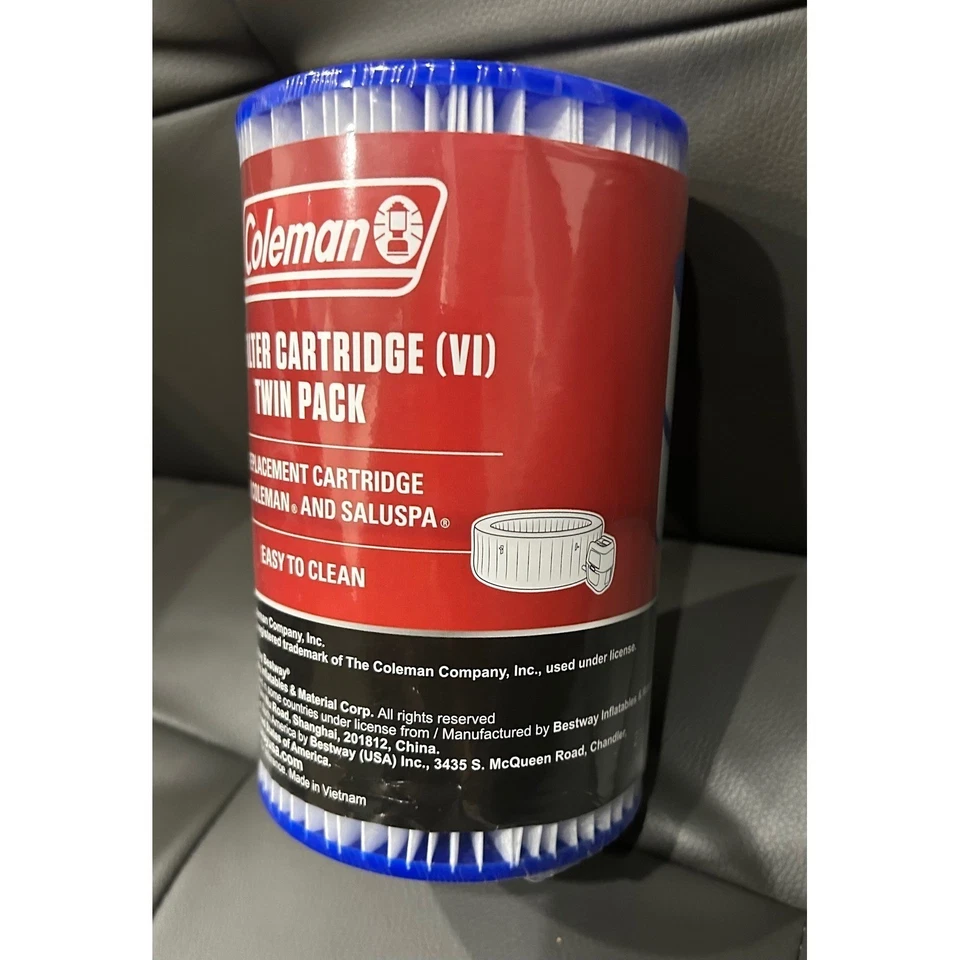 Coleman Spa Filter Cartridge (VI) Twin Pack Replacement for SaluSpa (3) NEW - Image 3 of 4