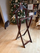 THE BOMBAY COMPANY Valet Butler Suit Rack Stand Hanger Slack Pants Wood 40x18