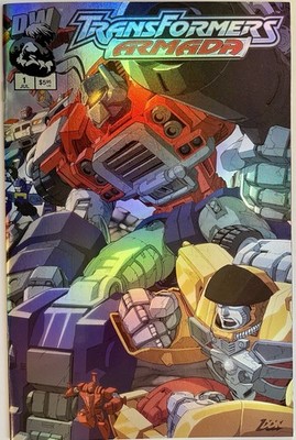 Transformers Armada #1 (2002) Don Figueroa Wraparound Foil Variant Cover