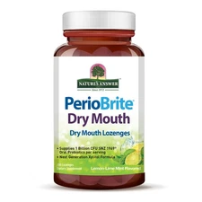 Nature's Answer PerioBrite Dry Mouth Lozenges Lemon-Lime 100 ct