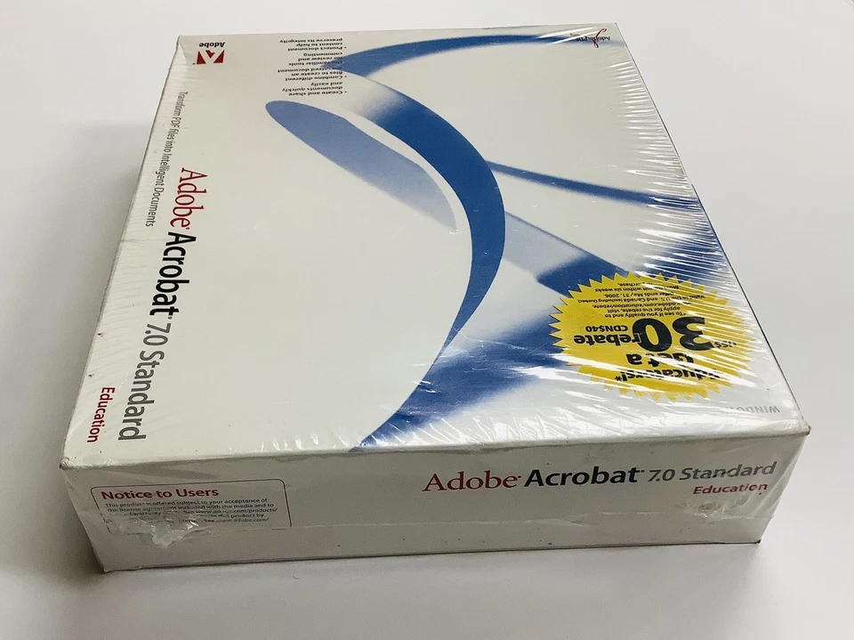 "BRAND NEW" Adobe Acrobat 7.0 Standard Education (Windows) SEALED FREE SHIPPING - Image 4 of 4