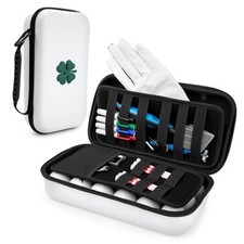 Golf Glove Holder Case with Glove Shaper - Golf Accessories Organizer for White