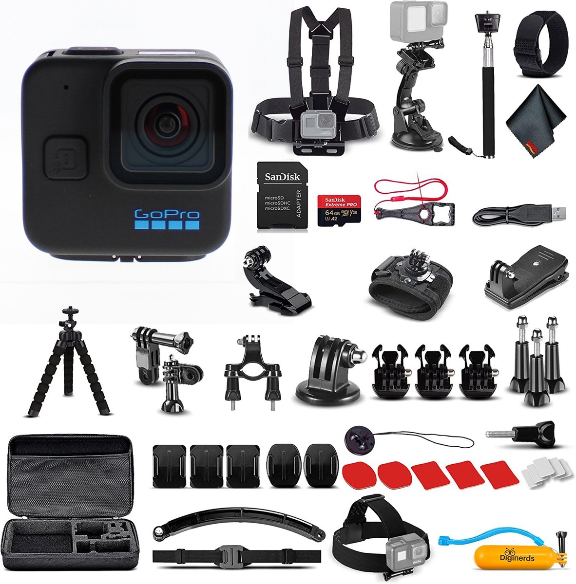 GoPro HERO11Black Mini - Waterproof Action Camera 50 In 1 GoPro HERO11Black Mini - Waterproof Action Camera 50 In 1