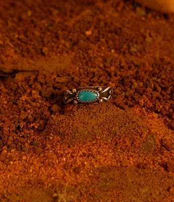 Sterlingssilber Ring - Navajo - Jason Livingston - Native American - Türkis/JN09