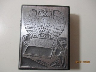 Printing Letterpress Printer Type Block Large Owl On Books Print Cut