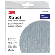 3M 88446 Hook-and-Loop Sanding Disc 5in Dia 120 180 NEW