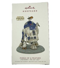 HALLMARK Keepsake Ornament 2018 PORGS OF A FEATHER R2-D2 Star Wars THE LAST JEDI