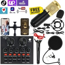 Condenser Microphone Podcast Equipment Bundle...