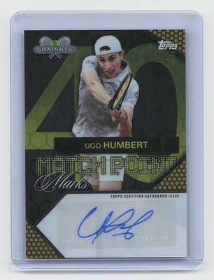 2026 Topps Graphite #MPM-UH Ugo Humbert Match Point Marks Gold Refractor #/25