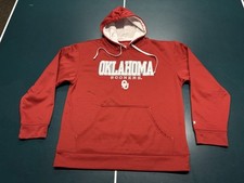 Oklahoma Sooners NCAA Champion Red Pullover Hoodie Size Large