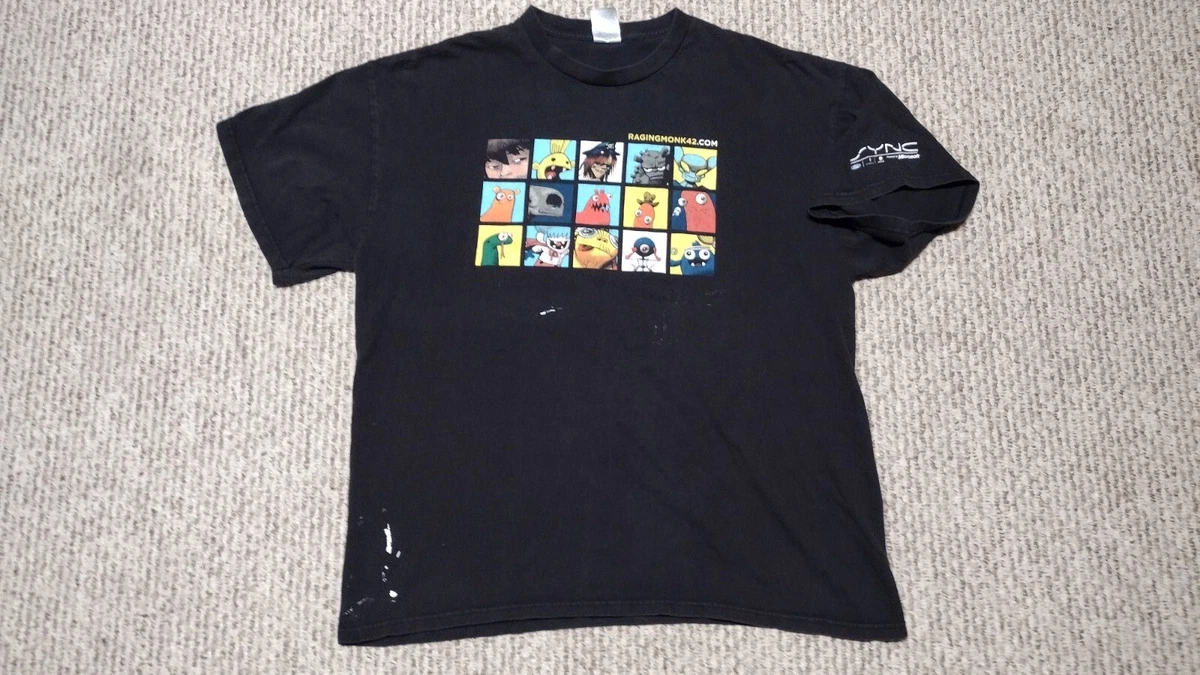 Gorillaz Jamie Hewlett Cartoon Anime Band Art Game Ragingmonk42.com Shirt XL