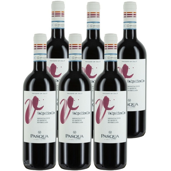 6 Pasqua Lettere Valpolicella Doc Rotwein Trocken Italien 12,5% Vol (6X75Cl)-image