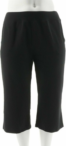 Wide Leg Knit Capri Pants 