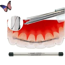 US 10 Pcs Dental Orthodontic Flat Strand Lingual Retainer Wire .010"x.028"