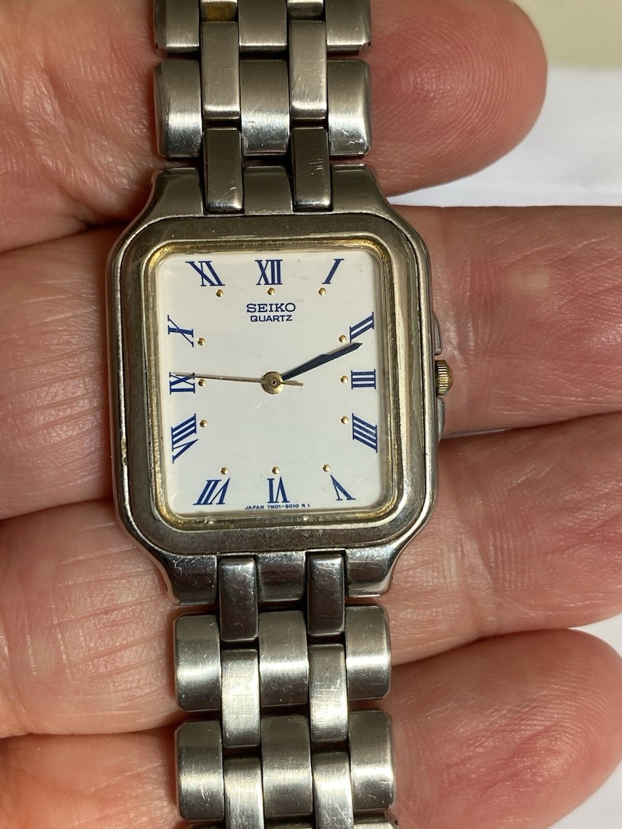 SEIKO tank シャリオ 7N01-5000 稼働品 SEIKO tank シャリオ 7N01-5000 稼働品 Seiko 7N01-5000 SQUARED