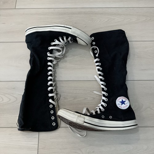 Converse All Star Chuck Taylor XXHI Knee High Black Tall Boots 1V708