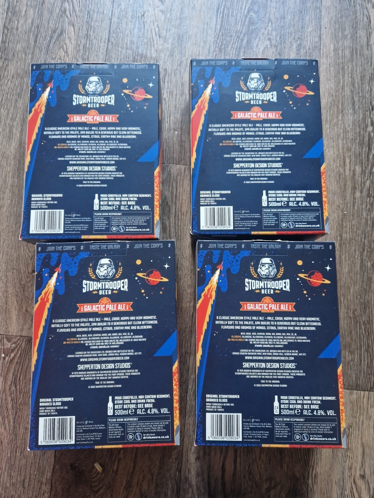 STORMTROOPER Star Wars Collectable Pale Ale And Beer Glass set X4 eBay