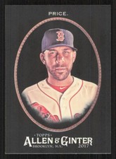 2017 Topps Allen & Ginter X DAVID PRICE Black card BOSTON RED SOX Baseball #139