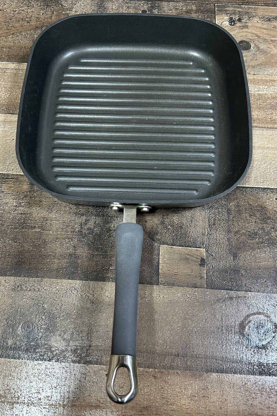 Pampered Chef 11” Square Grill Pan NonStick Skillet eBay