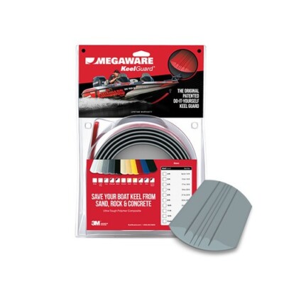20508 Megaware Keel Guard 8' (Gray) Self Adhesive Polymer Boat Protector