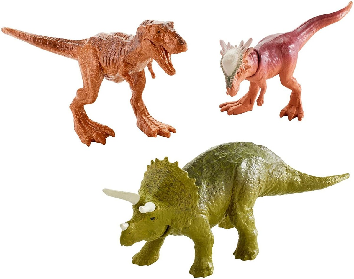 三毛猫ハスラーRoc Marciano & Snowgoons Jurassic World Mini Dino 3 Pack - Triceratops, Sygimoloch