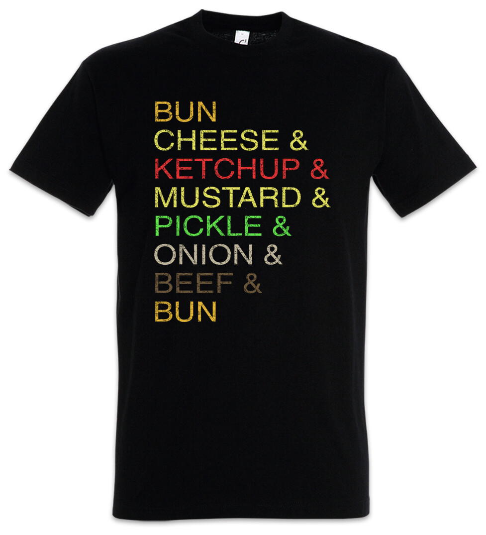Barbacoa y camiseta barbacoa barbacoa chef hamburguesa pan queso ketchup hamburguesa hamburguesa diversión