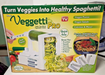 Veggetti Pro Vegetable Cutter As Seen on TV-Spiral Table Top NIB