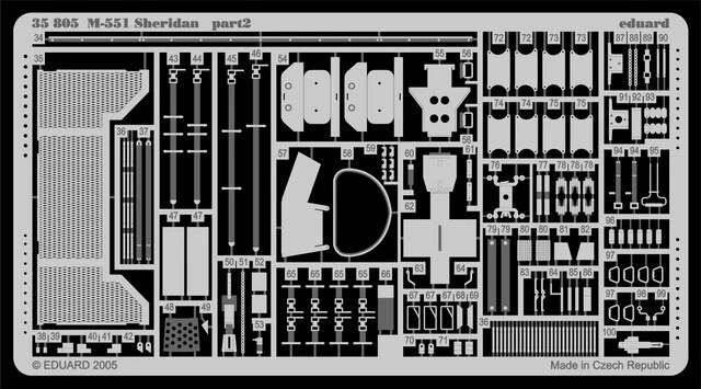 Academy 13011 1:35 M551 Sheridan "Vietnam War" + Eduard 35805 Detail Set - Immagine 3 di 3