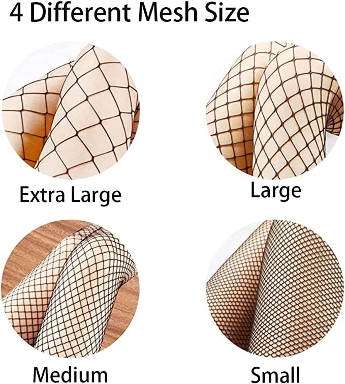 ELASTIC FISHNET TIGHTS STOCKINGS MESH SEX TEMPTATION ONE SIZE LADIES WOMEN - Image 3 of 4