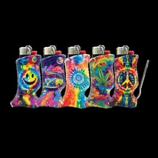 Toker Poker Lighter Sleeve Smoking Tool Bic - Tie Dye - 5 Designs Available!