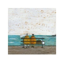 Picnic Time Approacheth by Sam Toft Seaside Bench Art Print 11.75x11.5