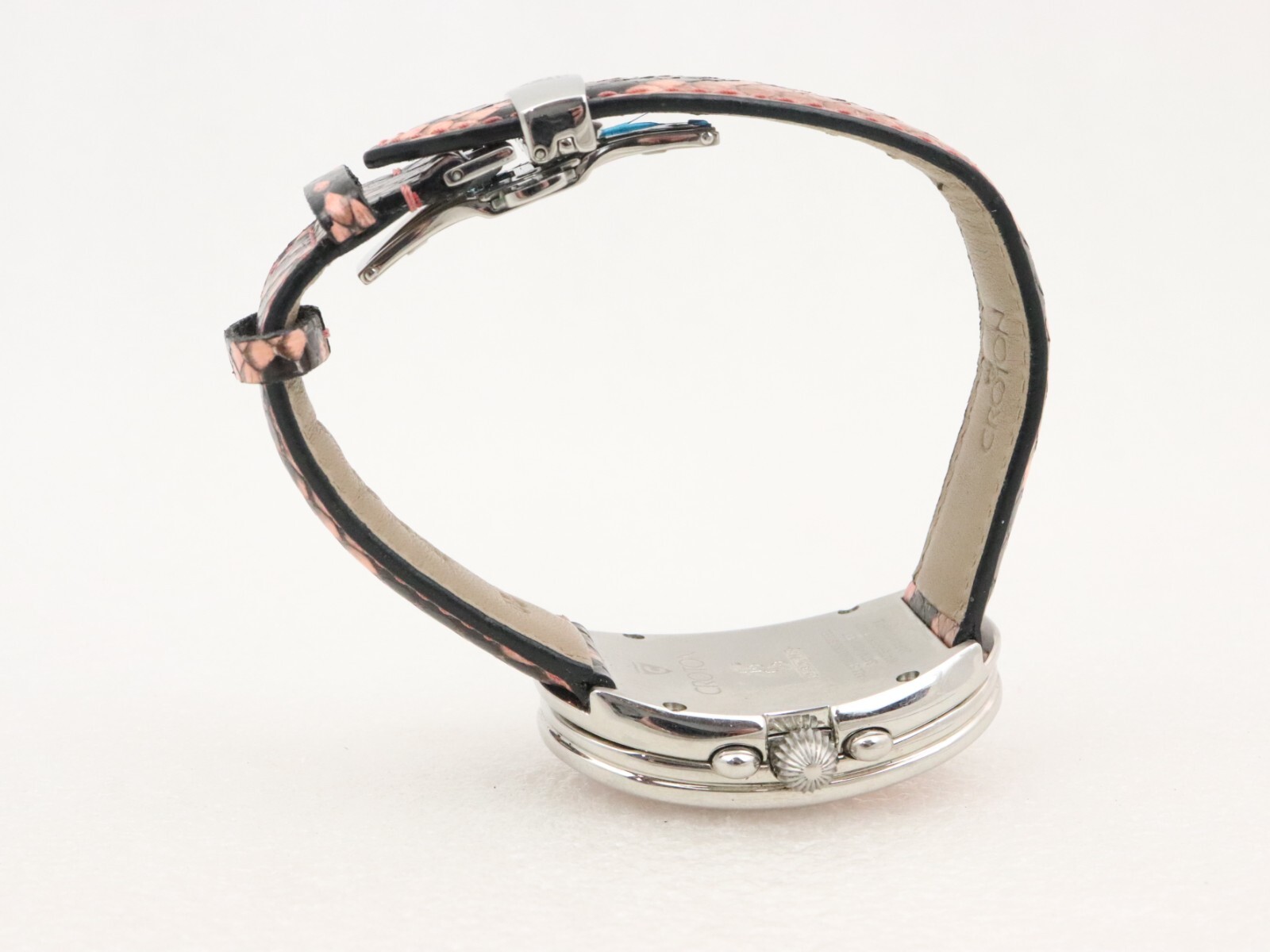 NEW BATT. Croton Crotalus Python Leather Chronogr… - image 6