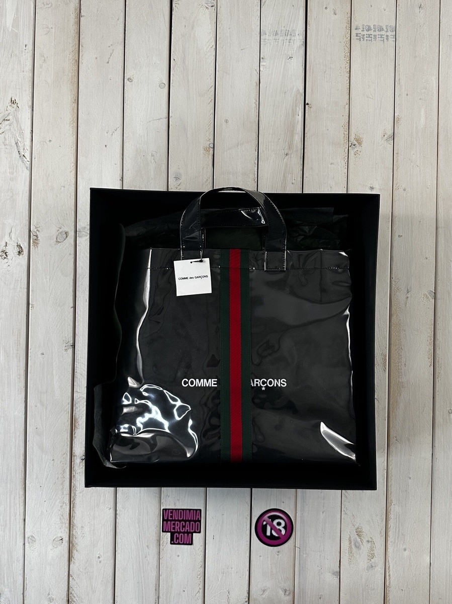 Comme Des Garcons × Gucci Black Web Stripe Paper Plastic PVC Comme Des Garcons × Gucci Black Web Stripe Paper Plastic PVC