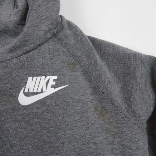 Nike Jacket Boys XL Long Sleeve Full Zip Outdoor Lightweight Hooded Gray - Picture 3 of 11