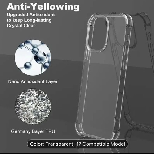 Fashion Luxury Clear Protective Phone Case For Iphone 14 or 15 Pro - Picture 3 of 8
